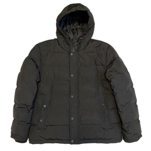 GUESS Black Designer Winter Puffer Parka Coat - Womens XXL - Picture 1 of 4